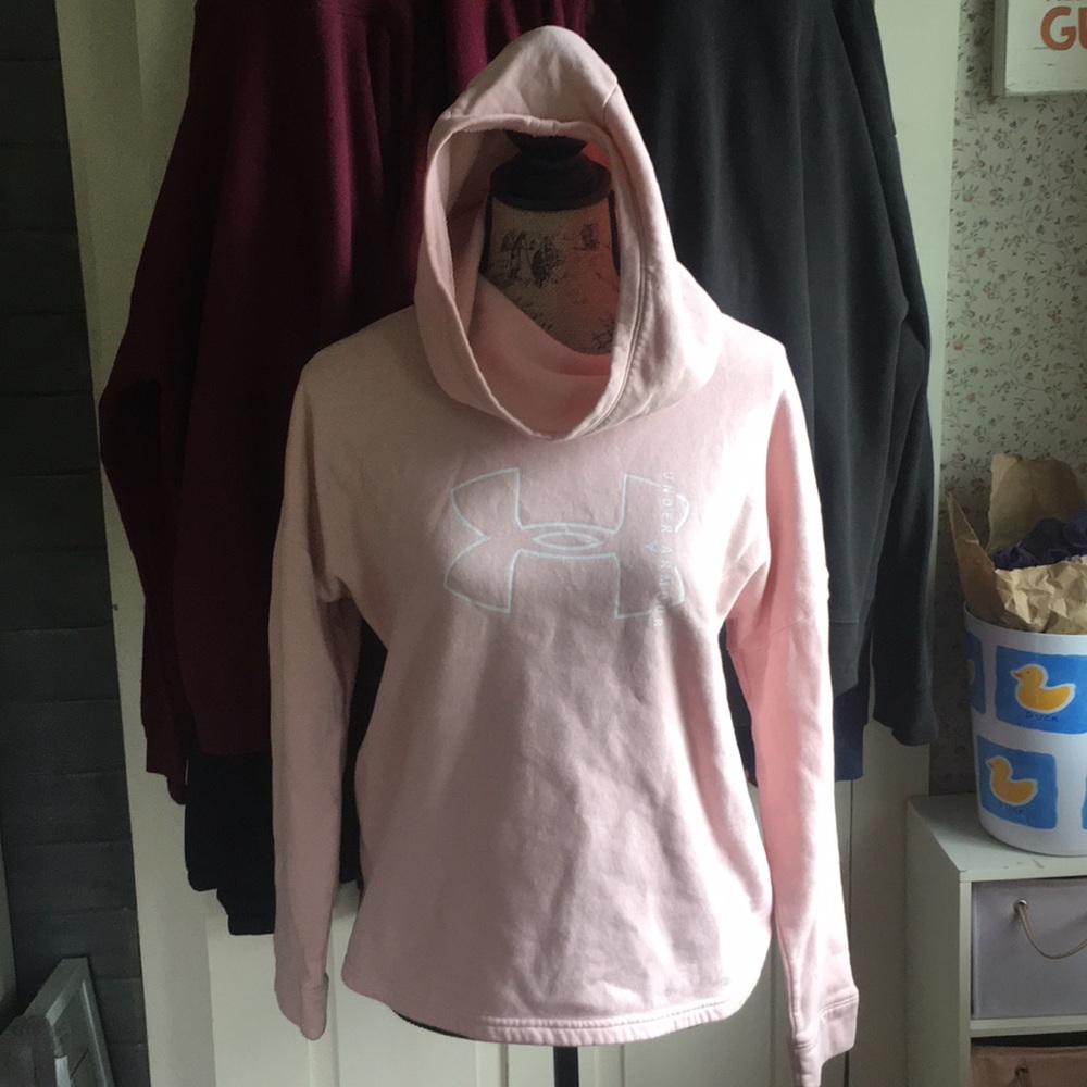 under armor sweatshirt light pink